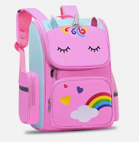 Cartoon 3D Creative Unicorn Children School Bags Girls Sweet Kids School Backpack Lightweight Waterproof Primary Schoolbags