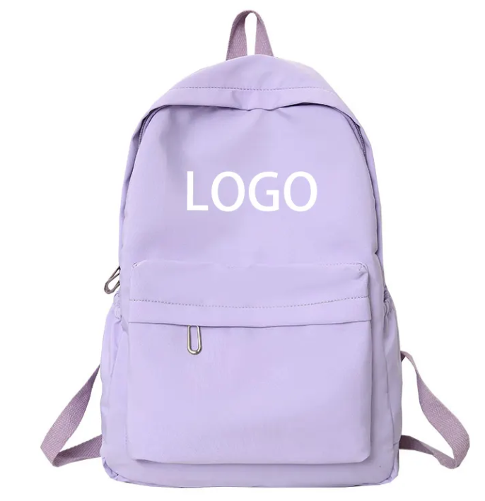 Custom Brand Logo Multi Pockets College Students Bookbag Schoolbag Casual College College Backpack Casual Daypack