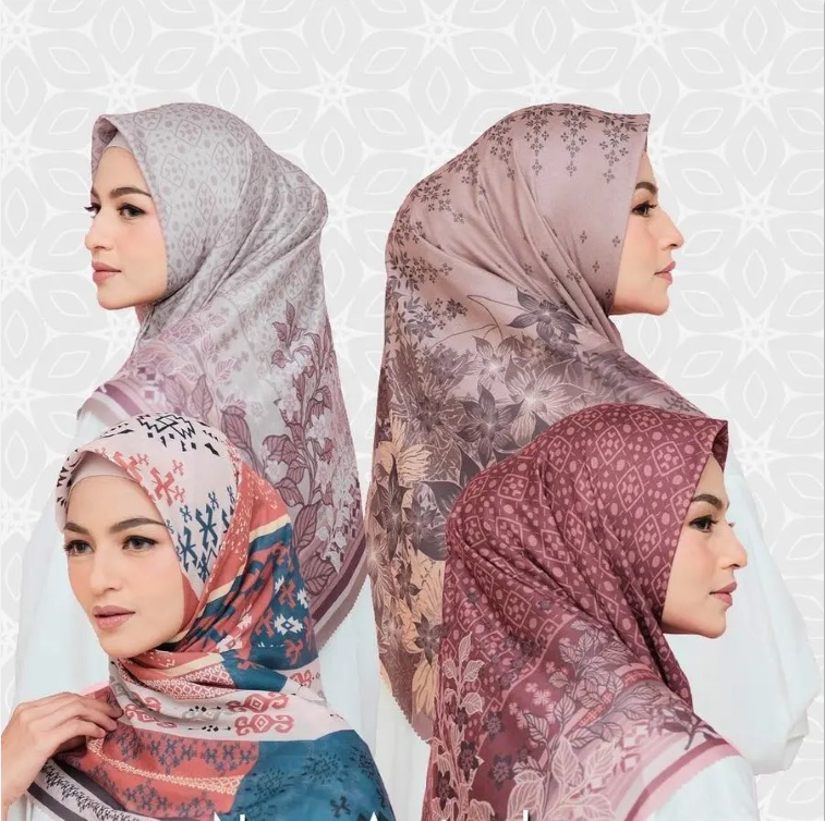 Customize Premium Cotton Voile Bawal Hijab  Muslim Print Hijab Scarf