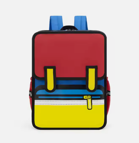 Student Backpack Kids Schoolbag Custom Logo Cartoon Bags 2D Backpack