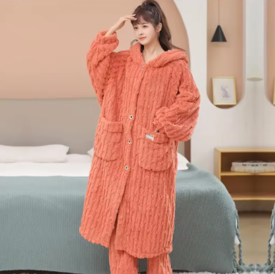 Winter Home Wear Fashion Pajamas Thickened Cute Pajamas